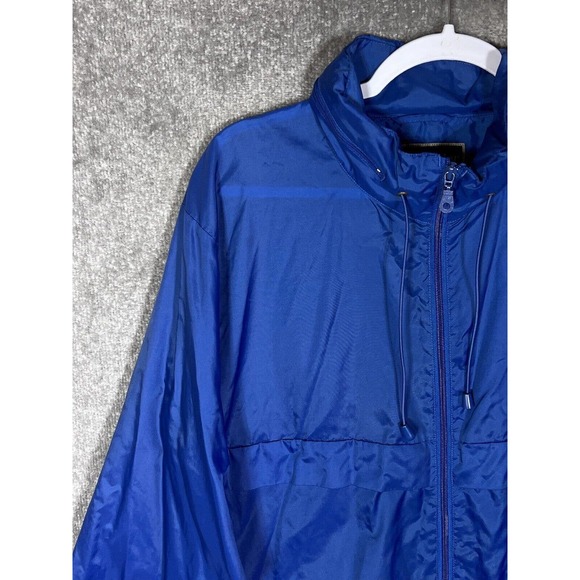 Weekender Casual Lifestyle Packable Windbreaker Jacket Coat Mens Size Large Blue - Picture 6 of 16